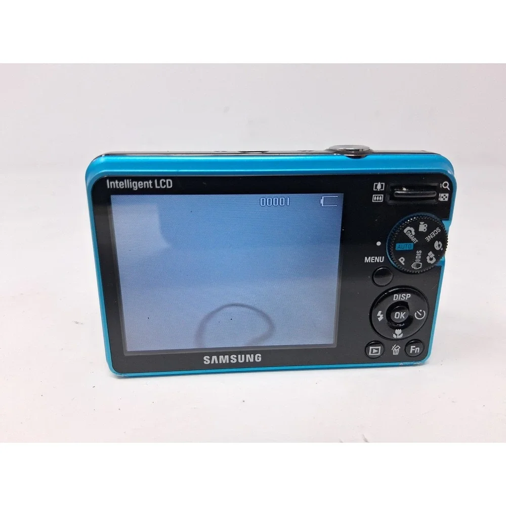 Samsung SL202 Digital Camera 10.2MP 3x Zoom Blue W Battery — TESTED & WORKING✅✅X